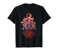 Stranger Things Season Two Poster T-Shirt, Homme, Noir, 5XL