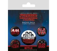 Pyramid Pack Badges Stranger Things Logo Multicolore BP80656