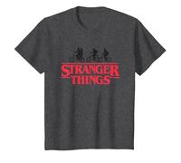 Stranger Things Silhouette Bike Logo T-Shirt, Enfant, Chiné Foncé, 2 Ans