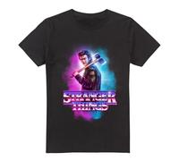 Stranger Things Steve Harrington Metal Burst T-Shirt, Noir, M Mixte