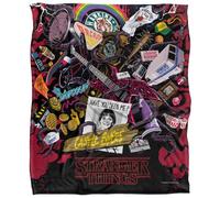 Stranger Things Stranger Things Day Icons Plaid Ultra Doux au Toucher Soyeux - 152 x 127 cm