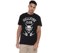 Stranger Things Stranger Things Hellfire Club Bones Unisex T Shirt, Black T-Shirt Mixte (Lot de 1)
