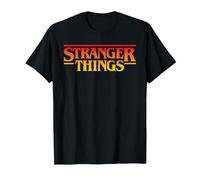 Stranger Things Sunset Pixel Logo T-Shirt, Homme, Noir, XXL