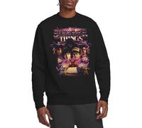 Stranger Things Sweat-Shirt Unisexe Stranger Things Groupe Thunder Metal Band, Noir, Noir, XL