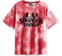 Stranger Things T-shirt femme XXL Fitted Noir Silhouette de vélo