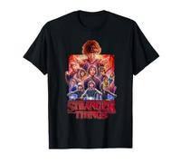Stranger Things T-Shirt Officiel - Mixte Adulte - Fans de Stranger Things, Amateurs d'Horreur, Casual Wear Lovers - Noir - T-Shirt à Manches Courtes - Size S - Classic Fit