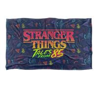Stranger Things Tales from 85 Colour Logo Couverture Super Douce au Toucher Soyeux - 91 x 147 cm