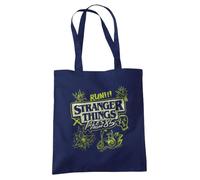 Stranger Things Tales From 85 Graffiti Glow Sac de voyage réutilisable Bleu marine 38 x 42 cm