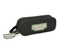 Stranger Things - Trousse Double pour Enfant, idéale pour Les Enfants d'âge Scolaire, Confortable et Polyvalente, qualité et résistance, 21 x 6 x 8 cm
