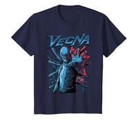 Stranger Things Vecna One Hand Out Pose T-Shirt, Enfant, Bleu Marine, 3 Ans