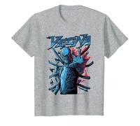 Stranger Things Vecna One Hand Out Pose T-Shirt, Enfant, Gris Chiné, 2 Ans