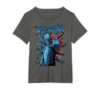Stranger Things Vecna One Hand Out Pose T-Shirt, Femme Grandes Tailles, Asphalte, 3X