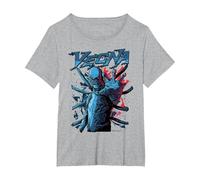 Stranger Things Vecna One Hand Out Pose T-Shirt, Femme Grandes Tailles, Gris Chiné, 1X