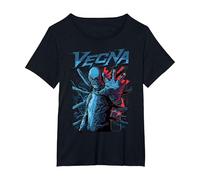 Stranger Things Vecna One Hand Out Pose T-Shirt, Femme Grandes Tailles, Noir, 6X
