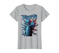 Stranger Things Vecna One Hand Out Pose T-Shirt, Femme, Gris Chiné, XS