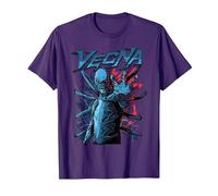 Stranger Things Vecna One Hand Out Pose T-Shirt, Homme, Violet, S