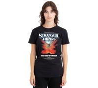 Stranger Things Vecna Rise Poster T-Shirt Femme, Noir, S