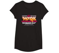 Stranger Things WSQK TV Advert T-Shirt, Fille, Noir, S