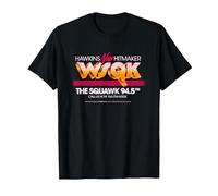 Stranger Things WSQK TV Advert T-Shirt, Homme, Noir, 6XL