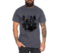 Stranger Upside Down - T-Shirt pour Homme Things Demogorgon Elfie Dustin Jane Hopper Upside Down TV blu-Ray DVD, Farbe2:Gris foncé, Größe2:Large