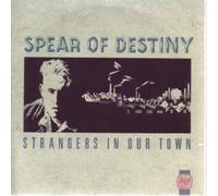STRANGERS IN OUR TOWN 7" (45) UK 10 1987 B/W SOMEWHERE OUT THERE (TEN148) PIC SLEEVE