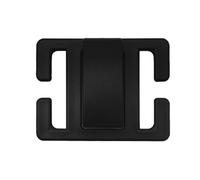 Strap Adjuster, Seat Belt Clip, Easy Install Compact Lightweight Secure Grip Slip Proof Adjustable Comfortable Flexible, Driving Comfort Accessory for Car Vehicle SUV, 3.35x0.47x2.56Inches, Black