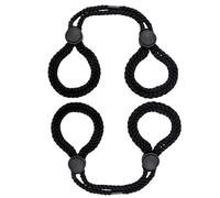 Strap de torsion réglable en nylon simple et doux, accessoires spéciaux pour la fixation, interaction entre les amants, cadeau de couple + Y10 (noir)