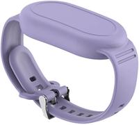 Strap For Galaxy Smarttag 2: Waterproof Hidden Soft Silicone Protective Case Compatible With Samsung Smart Tag 2 For Kids,Elderly And Kids (Purple)