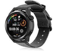 Strap-it Bracelet á boucle en nylon - compatible pour Huawei Watch GT Runner (noir) G