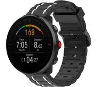 Strap-it Bracelet à boucle sport - compatible pour Polar Unite (noir/blanc) G