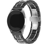 Strap-it Bracelet acier céramique - compatible pour Amazfit GTR 3 (Pro) (noir/argent) G