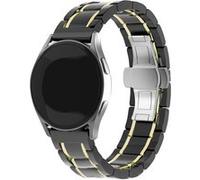 Strap-it Bracelet acier céramique - compatible pour Polar Pacer (noir/or) G