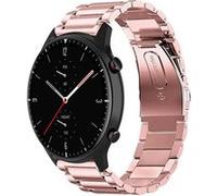 Strap-it Bracelet acier - compatible pour Amazfit GTR 2 (rose) G