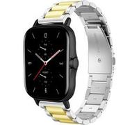 Strap-it Bracelet acier - compatible pour Amazfit GTS 2 (argent/or) G