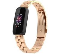 Strap-it Bracelet acier - compatible pour Fitbit Luxe (or rose) G
