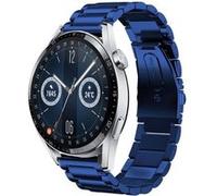Strap-it Bracelet acier - compatible pour Huawei Watch GT 3 46mm (bleu) G