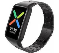 Strap-it Bracelet acier - compatible pour Oppo Watch Free (noir) G