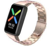 Strap-it Bracelet acier - compatible pour Oppo Watch Free (or rose) G