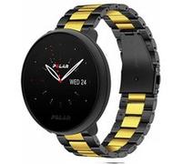 Strap-it Bracelet acier - compatible pour Polar Ignite 3 (noir/or) G