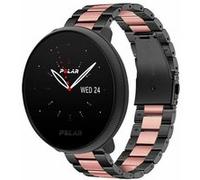 Strap-it Bracelet acier - compatible pour Polar Ignite 3 (noir/rose) G