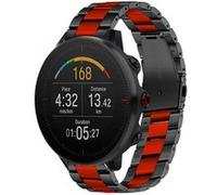Strap-it Bracelet acier - compatible pour Polar Vantage M (noir/rouge) G