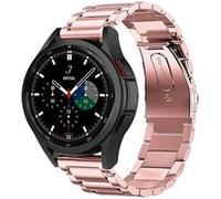Strap-it Bracelet acier - compatible pour Samsung Galaxy Watch 4 Classic 42mm (rose) G