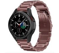 Strap-it Bracelet acier - compatible pour Samsung Galaxy Watch 4 Classic 46mm (bronze-marron) G