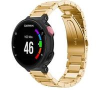 Strap-it Bracelet acier - compatible pour Samsung Galaxy WatchForerunner 235 (or) G