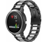 Strap-it Bracelet acier - compatible pour Samsung Galaxy WatchVivoactive 3 (noir/argent) G