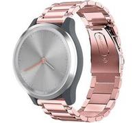 Strap-it Bracelet acier - compatible pour Samsung Galaxy WatchVivomove 3s - 39mm - Rose G