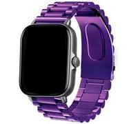 Strap-it Bracelet acier - compatible pour Xiaomi - compatible pour Amazfit GTS 2 (violet) G