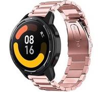 Strap-it Bracelet acier - compatible pour Xiaomi Watch S1 (rose) G