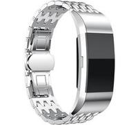 Strap-it Bracelet acier dragon - compatible pour Fitbit Charge 2 (argent) G