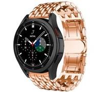 Strap-it Bracelet acier dragon - compatible pour Samsung Galaxy Watch 4 Classic 42mm (or rose) G